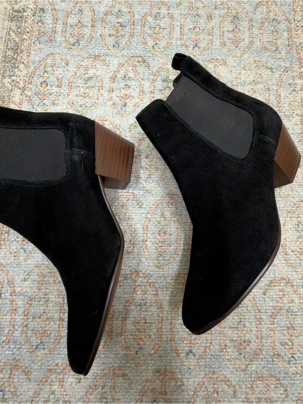 Sam Edelman Reesa Black Suede Booties size 9